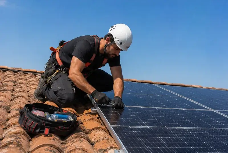 Maintenance et monitoring de panneaux solaires à Montels